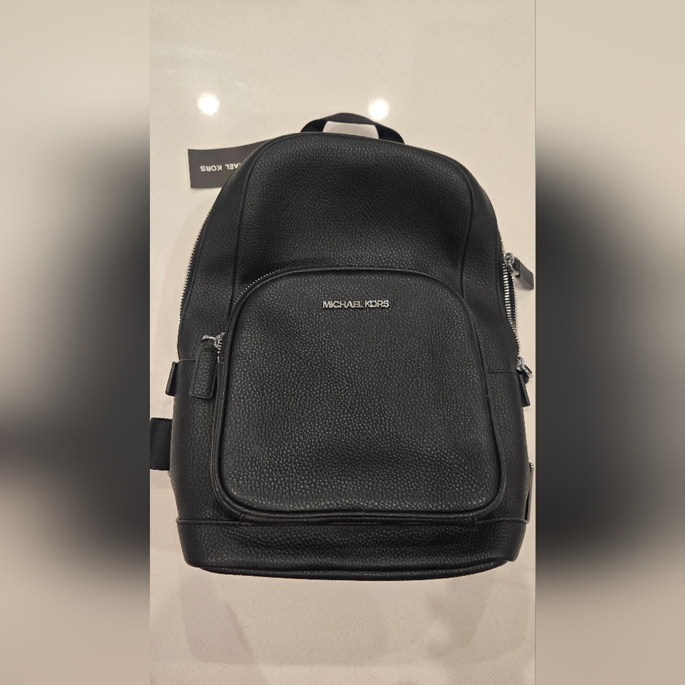 Michael Kors Men's Black Textured Backpack